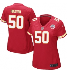 Women's Nike Kansas City Chiefs #50 Justin Houston Game Red Team Color NFL Jersey