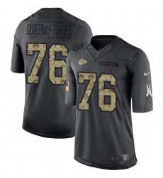 Youth Nike Kansas City Chiefs #76 Laurent Duvernay-Tardif Limited Black 2016 Salute to Service NFL Jersey