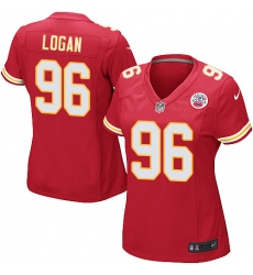 Women's Nike Kansas City Chiefs #96 Bennie Logan Game Red Team Color NFL Jersey
